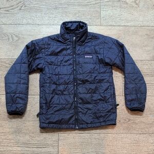 Patagonia Black Puffer Jacket with Quilted Design